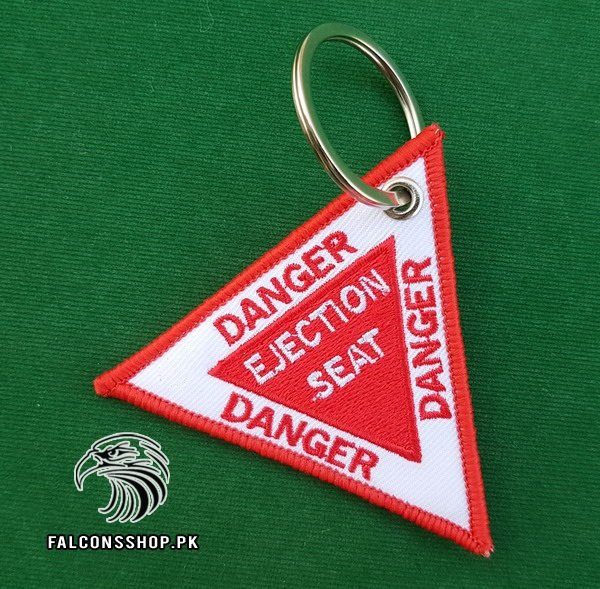 Danger Ejection Seat Aviation Keychain (Red) - Falcons Shop