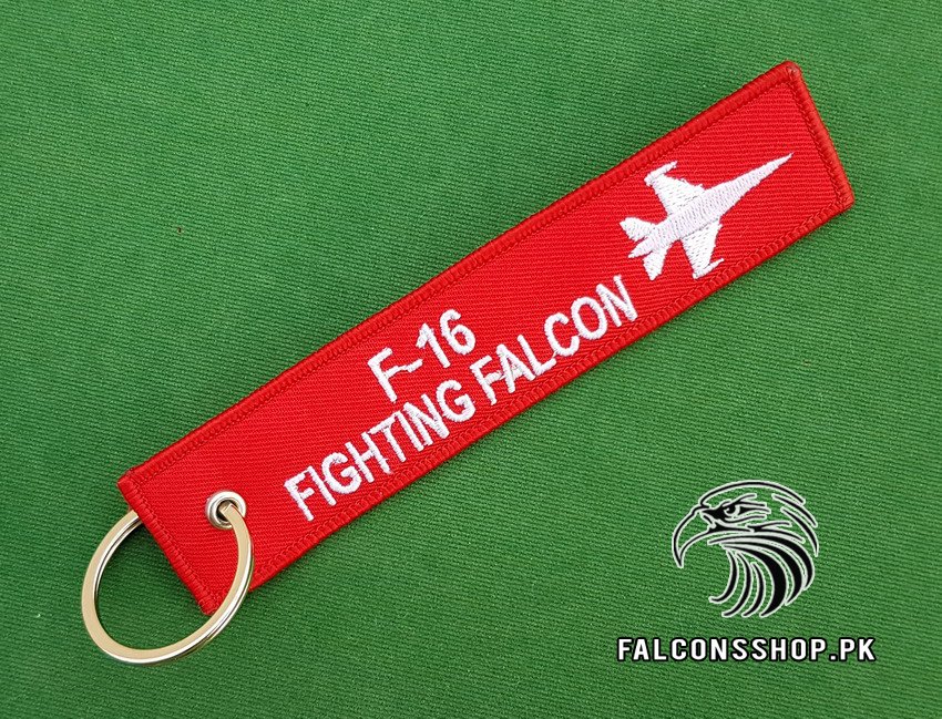 F-16 Fighting Falcon Keychain (Red) - Falcons Shop