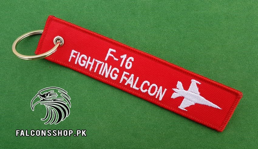 F-16 Fighting Falcon Keychain (Red) - Falcons Shop