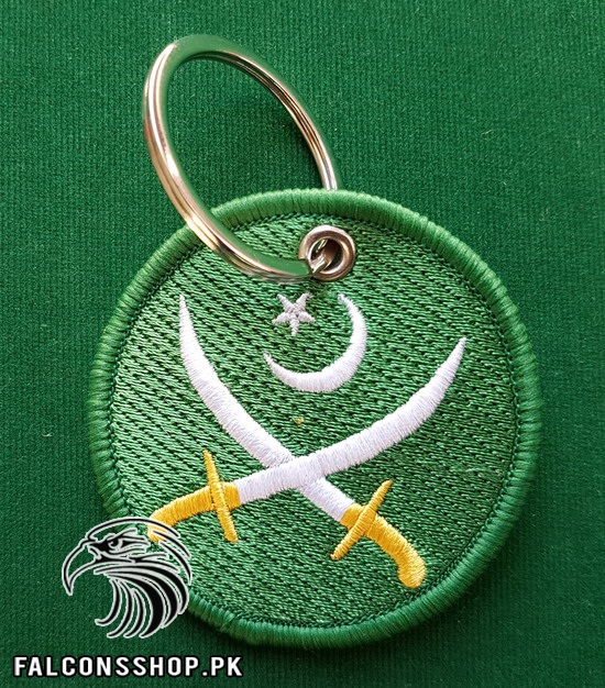 Pakistan Army keychain green 2