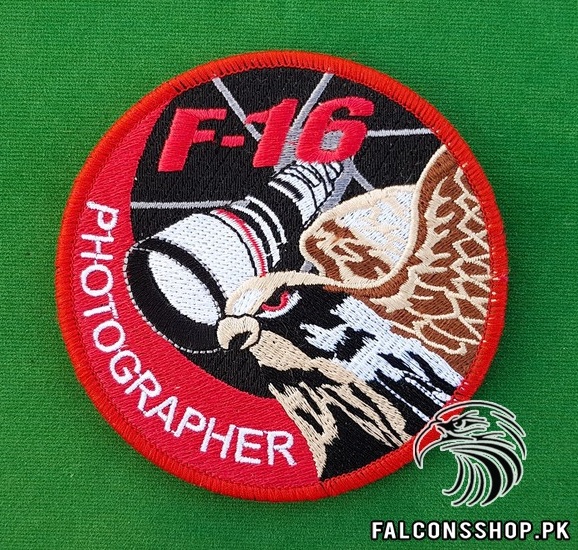 F 16 Photographer Red Patch 1