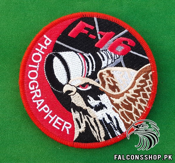 F 16 Photographer Red Patch 2
