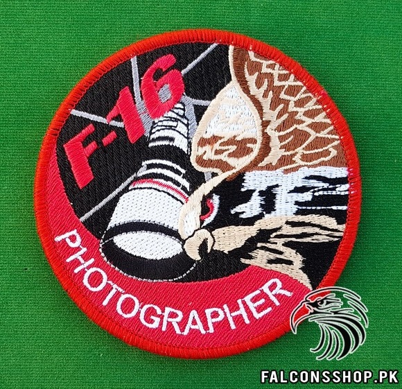 F 16 Photographer Red Patch 3