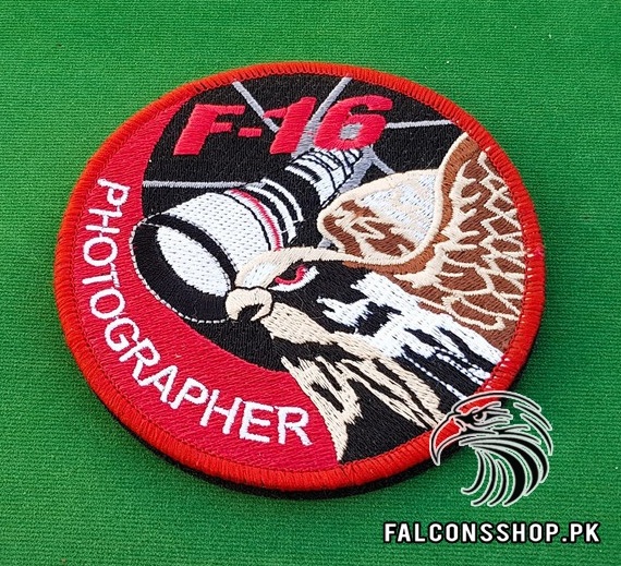F 16 Photographer Red Patch 4
