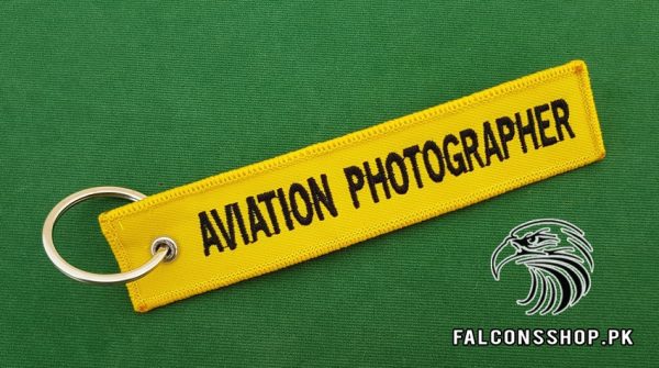 FalconsPK Aviation Photography Remove Before Flight Keychain Yellow 2