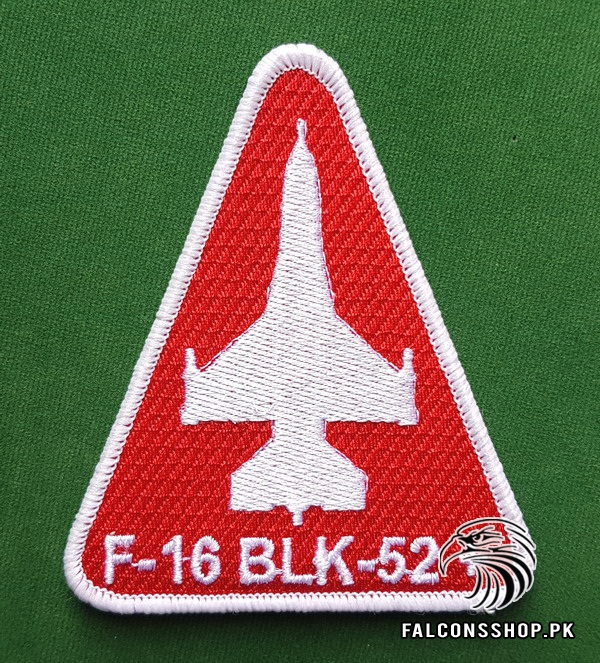 F 16 Block 52 Shoulder Patch Red 1