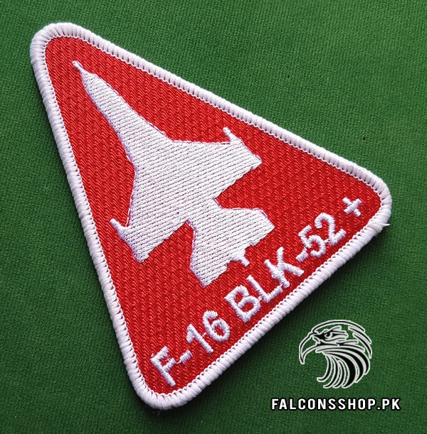 F 16 Block 52 Shoulder Patch Red 2