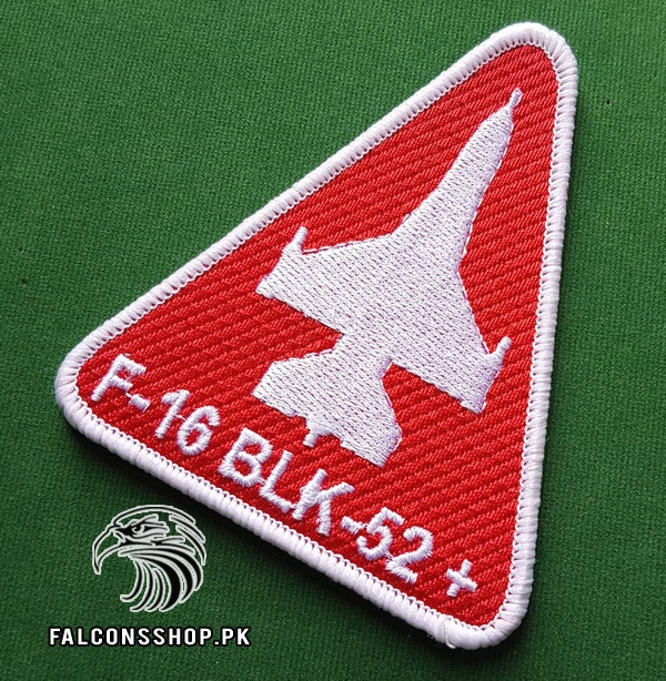 F 16 Block 52 Shoulder Patch Red 3