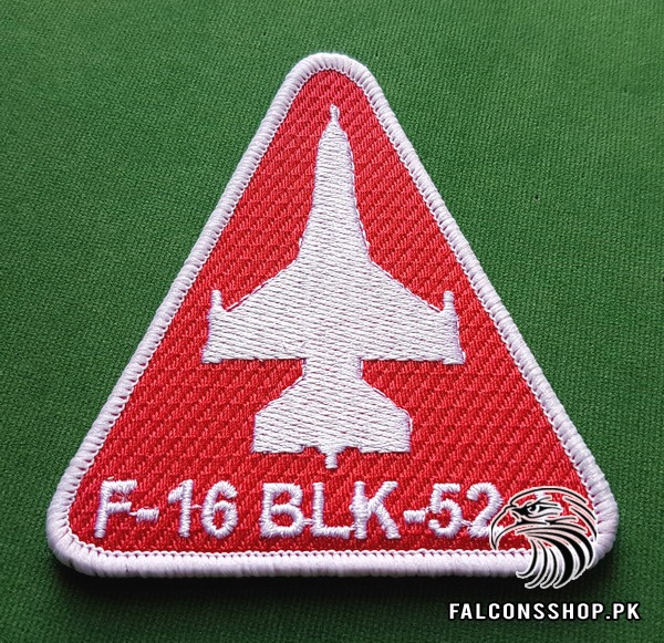 F 16 Block 52 Shoulder Patch Red 4