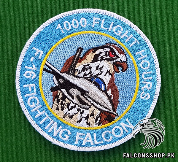 ECF Patch 1832 Parche F-16 Fighting Falcon 1000 Flight Hours 
