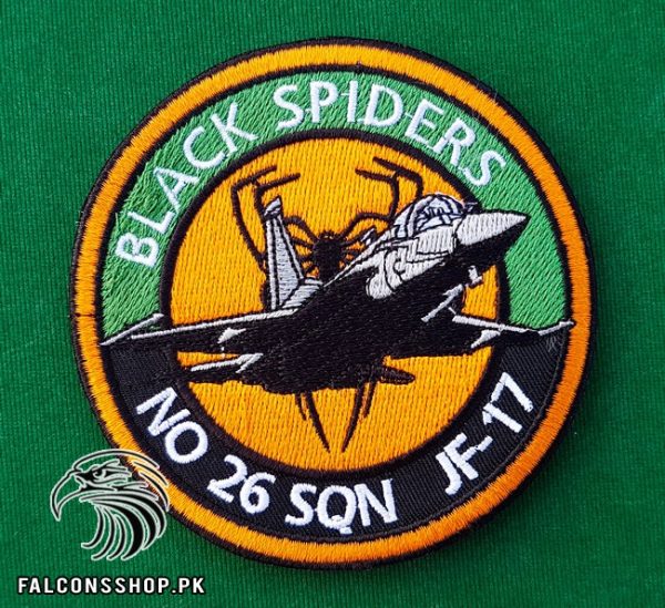 JF 17 Black Spiders Squadron Patch 1