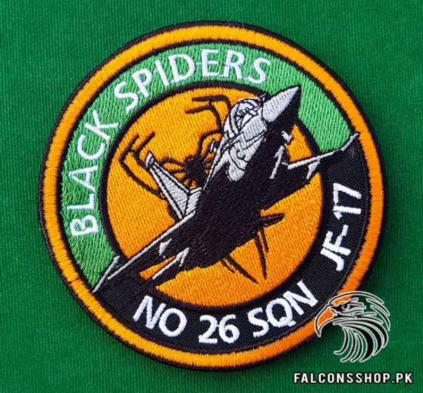 JF 17 Black Spiders Squadron Patch 3