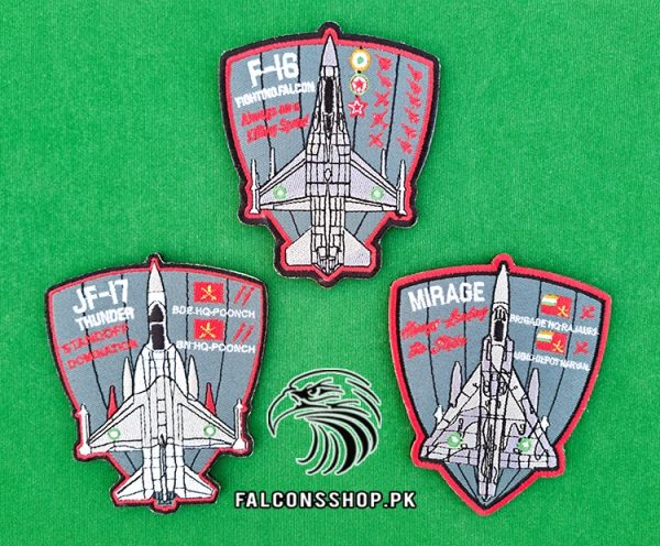 Package F 16 JF 17 Mirage Trio Patches 1