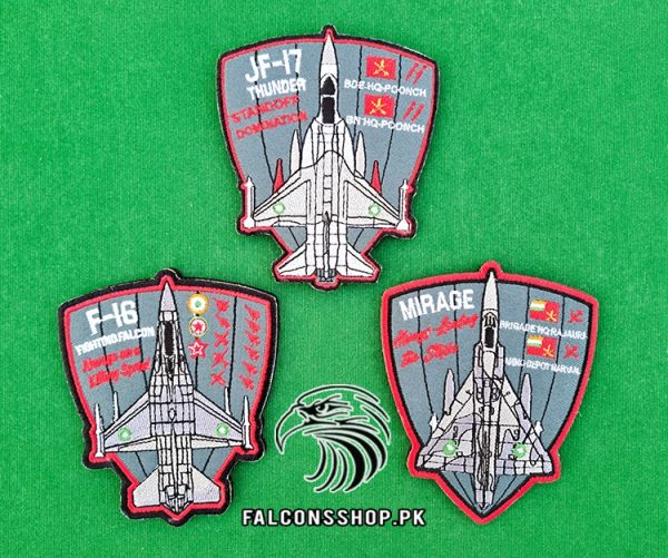 Package F 16 JF 17 Mirage Trio Patches 2