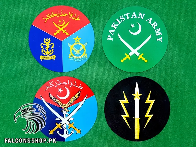 Package 4: Pakistan Armed Forces Car Stickers
