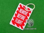 Remove Before Flight Keychain (Rectangular)