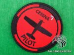 Cessna Aircraft Pilot Patch (Red)