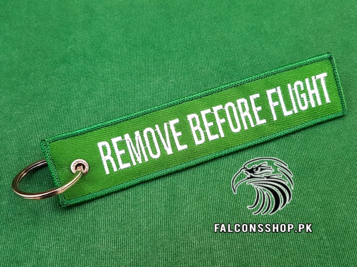 Remove Before Flight Keychain (Green)