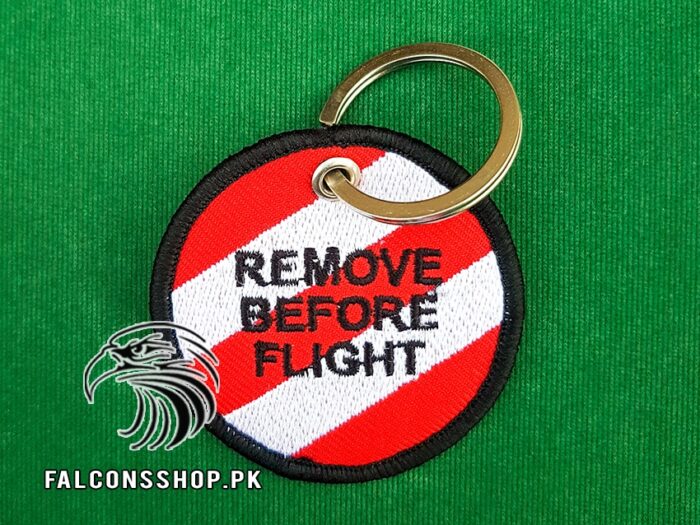 Remove Before Flight Keychain (Roundal)