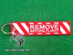 Remove Before Flight Keychain (Red-White)