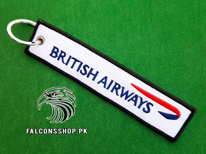 British Airways Keychain (White)