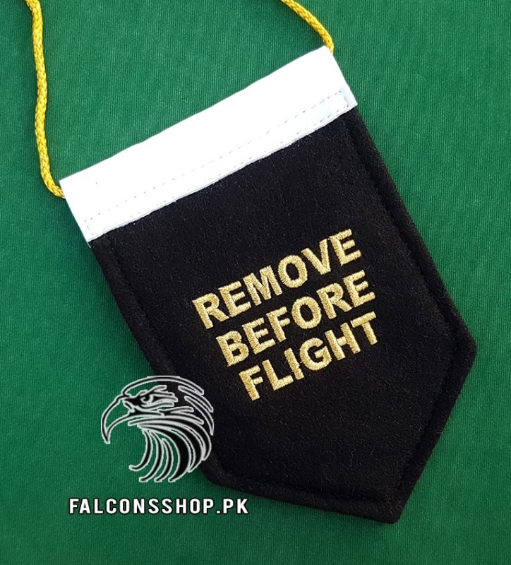 Remove Before Flight Car Mirror Hanging (Black)